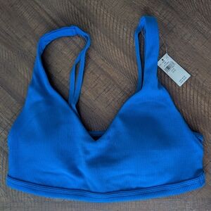 aerie Ribbed Bralette in Bright Blue